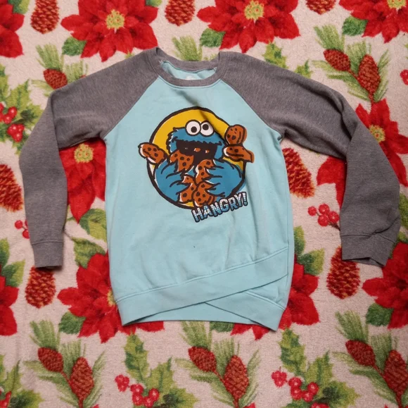 Sesame Street Shirts Tops Cookie Monster Kids Sweater Poshmark